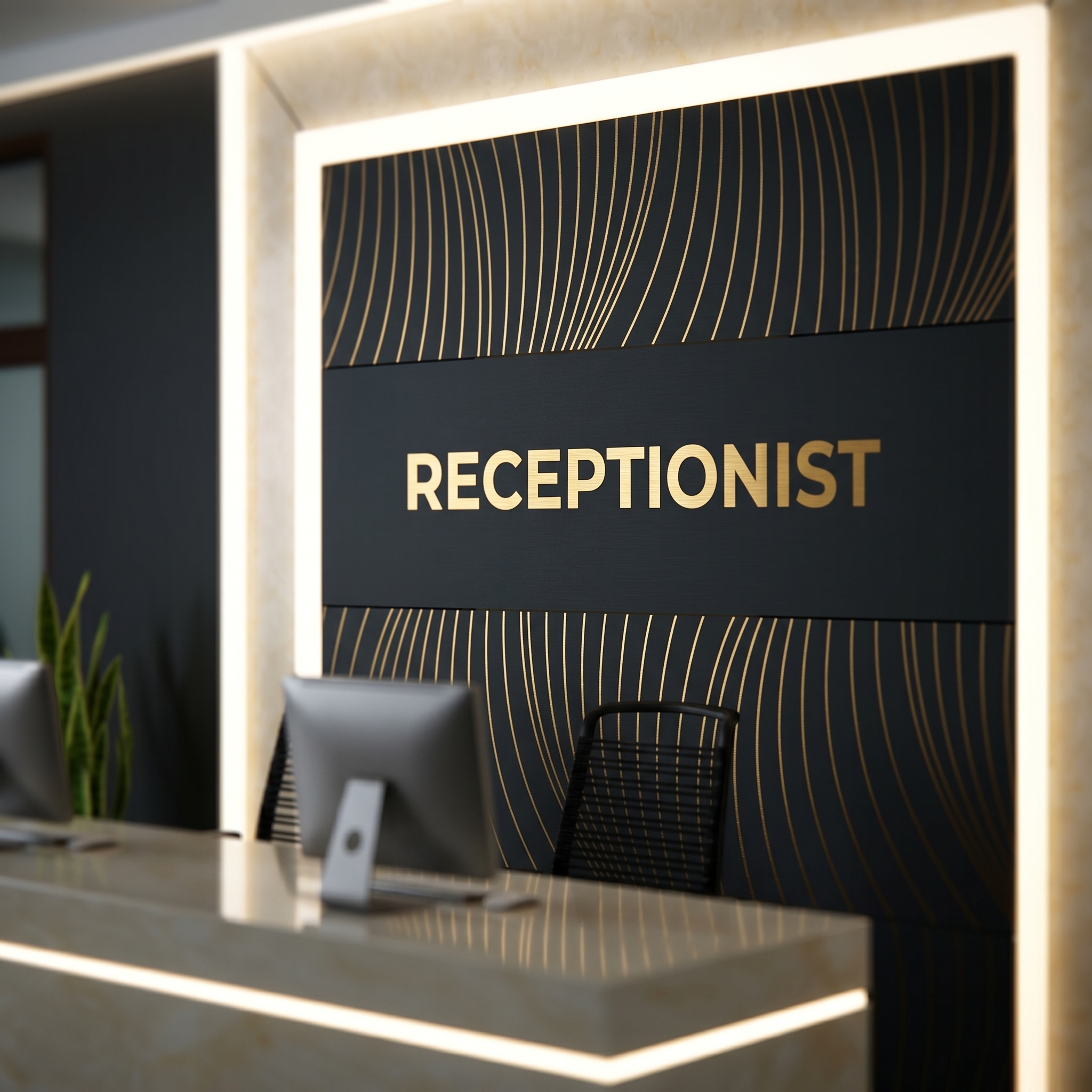 Recepsionist Panel Sticker
